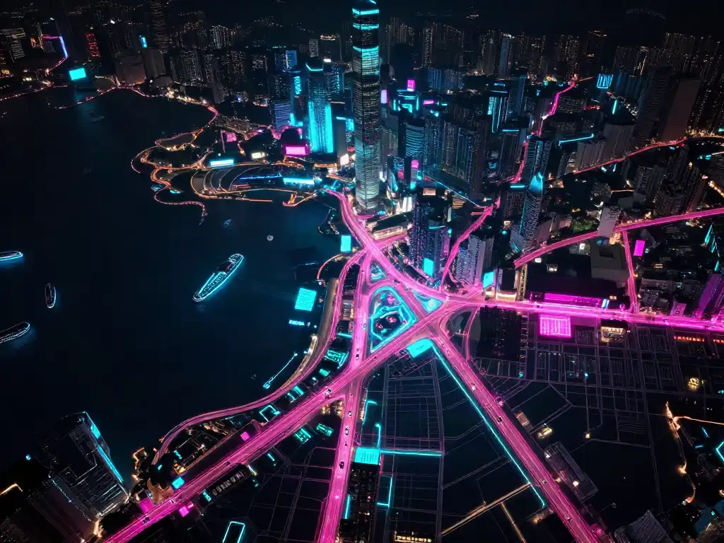 Hong Kong Cyberpunk Map