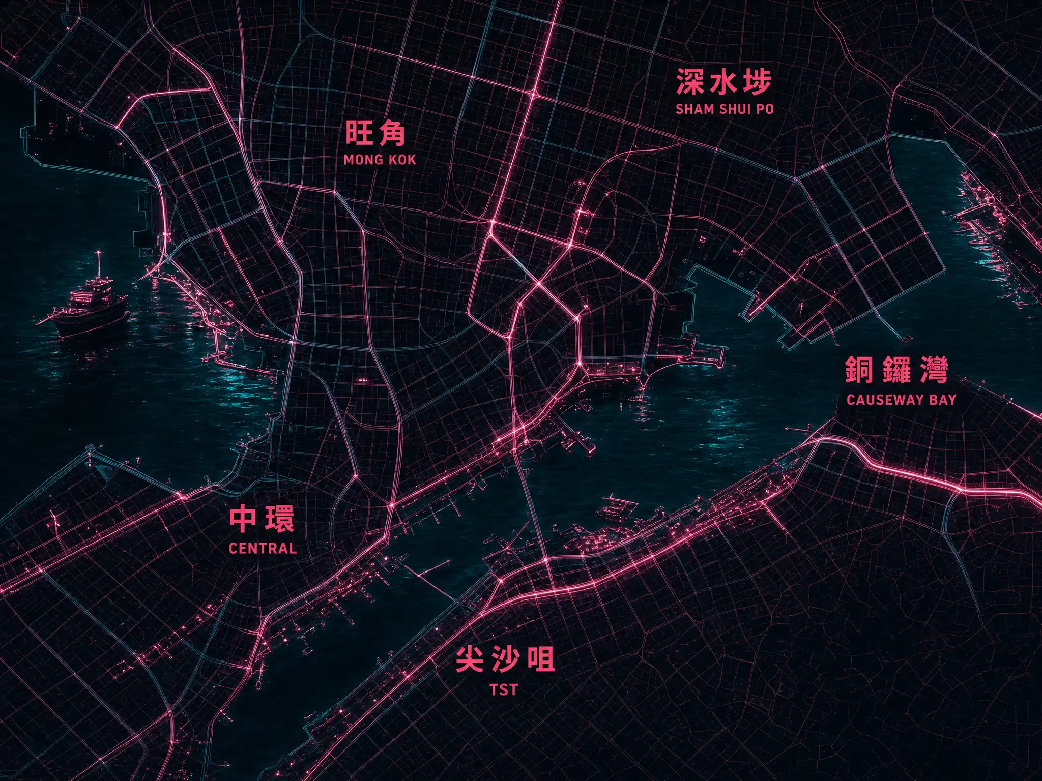 Hong Kong cart map