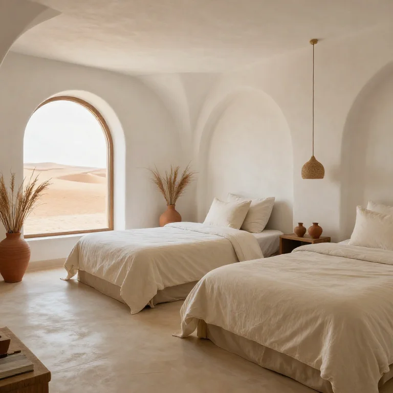 Garden Suite with two queen beds and arched doorways